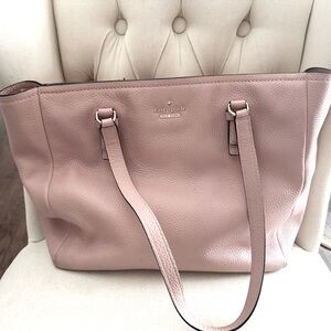 Preloved Kate Spade pink pebbled leather Jackson Street Denise Tote